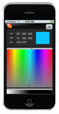 Blinky Iphone App Color Chooser