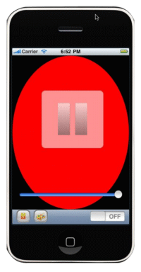 Blinky Iphone App Screen